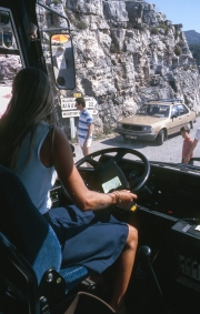 Carolyn in the driver&apos;s seat