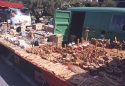 Wood carver&apos;s stall