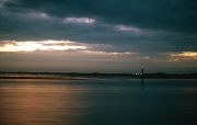 Sunset over the lagoon