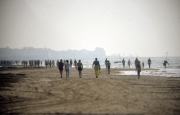 Walking on the beach