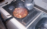 Cooking dinner