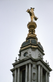St Paul&apos;s Cross and top of the dome