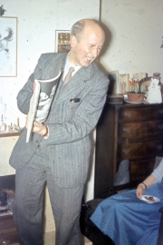 Dad showing off his book