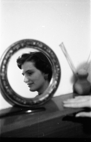 Barbara in the mirror