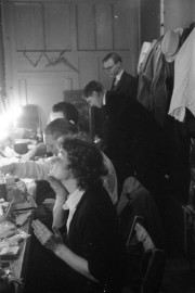 Greta in the dressing room at the Masque Theatre
