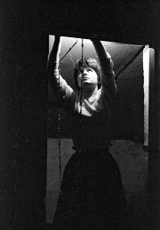 Greta backstage at the Masque Theatre
