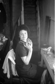 Greta in a wig, Masque Theatre
