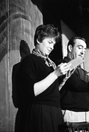 Greta reading a script, Masque Theatre
