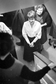 Greta at home, with her mother