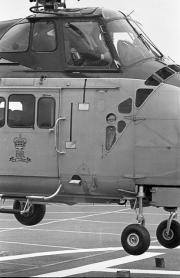 Duke of Edinburgh&apos;s helicopter taking off
