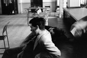 Les at rehearsal for Antigone