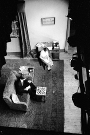 Stage from above - Les and Ursula