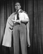 Robinson rehearsing prologue