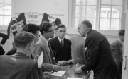 Charles in action at Freshers' Day