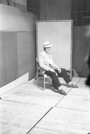 Staff Cimelli (seated)