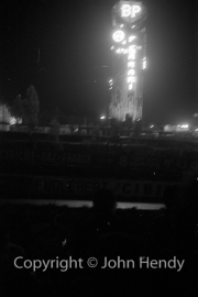 BP Tower at night