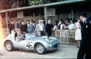 Scrutineering - #46 Austin Healey Sprite 'Sebring' (John Dalton and John K. Colgate Jr.)