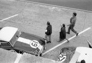 #61 Austin-Healey 3000 (Jim Clark and Trevor Taylor) in the pits. Didn't start the race