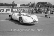 #6 Maserati Tipo 63 (Walt Hansgen and Bruce McLaren) in Scrutineering