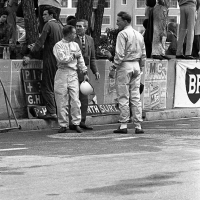 Formula 1 - Drivers in the pits before the race