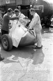 Formula 1 - Fuelling one of the Aston Martins, Brian Litt