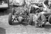 Formula 1 - Lotus 18 Climax FPF in the paddock (Innes Ireland, A Stacey or John Surtees' car)