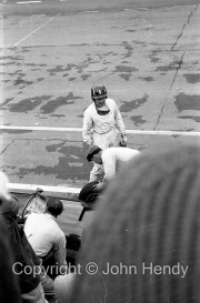Graham Hill in the pits