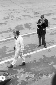 Graham Hill in the pits