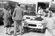 Sportscars - #14 Lotus 18 Climax, Henry Taylor, with a young lady standing by