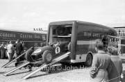 Formula 1 - #8 Lotus, Jim Clark, entering the transporter