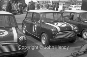 Touring cars - Mini Coopers #16 (Sir John Whitmore), #17 (J.Love)