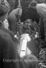 Formula 1 - Perhaps #8 Brabham BT3 - Climax FWMV V8 (Jack Brabham) in the paddock