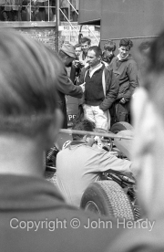 Driver in the paddock