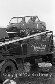 Touring Cars - #8 Mini Cooper (Paddy Hopkirk) on the transporter