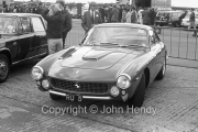 Ferrari road car in the paddock
