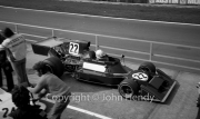 F1 - #22 Ensign-Cosworth (Brian Redman) leaving the pits