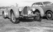 Bugatti, probably Type 57, 3257cc, in the paddock