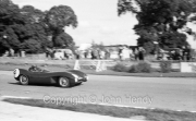 #4 Lotus Mk IX Climax, 1097cc. Six Mile Stable, driven by Colin Chapman. Almost certainly XPE8, the works car at Le Mans 1955. Cleaned up on the races that day.