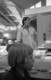 David at the cockle stall