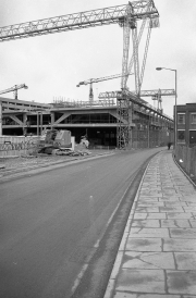 Bus station under construction