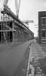 Bus station under construction