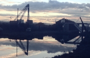 Sunset at the canal