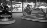 John and David on the dodgems