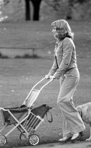 Woman with pushchair