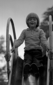 Simon on the slide
