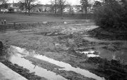 Drained bottom lake