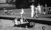 David and friend rowing