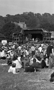 Crowd and stage