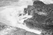 Wave splashing on rocks