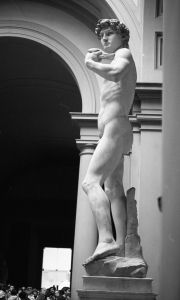 Michelangelos' David, side view
